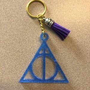 Handmade Harry Potter Deathly Hallows Keychain